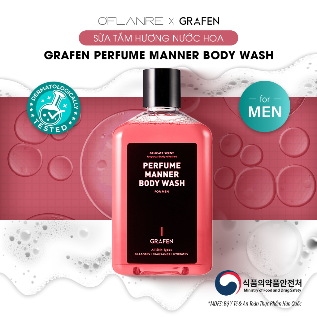 RAFEN Sữa Tắm Cho Nam Hương Nước Hoa Perfume Manner Body Wash